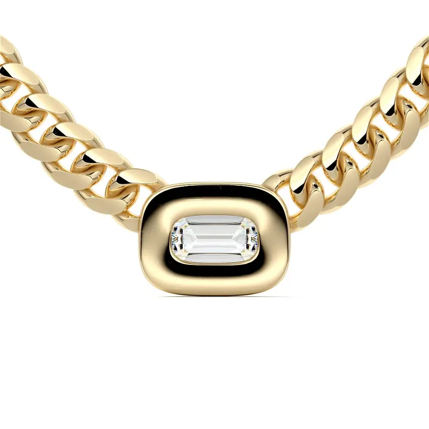 Cuban Diamond Link Chain 14K GOLD - Image 2