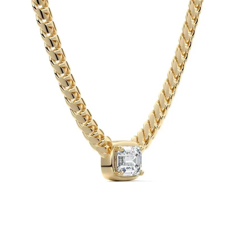 Cuban Diamond Link Chain 14K GOLD - Image 3