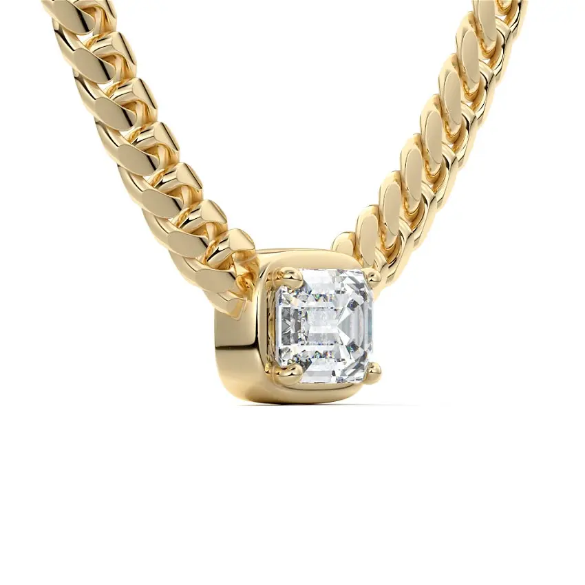 Cuban Diamond Link Chain 14K GOLD - Image 4