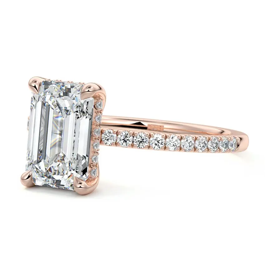 NIKKI EMERALD 14K ROSE GOLD - Image 2