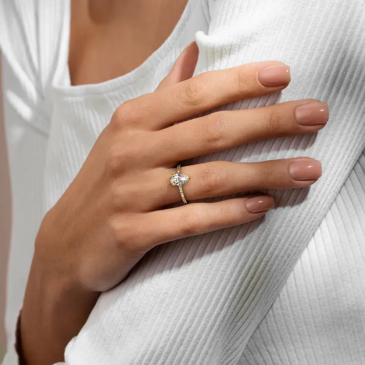 NIKKI PEAR 14K GOLD - Image 4