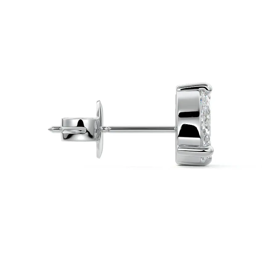 Toi Et Moi Stud Earrings 14K WHITE GOLD - Image 2